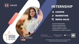 Alătură-te profesioniștilor și clădește-ți viitorul! Aplică acum la programul de internship Rising Stars at IULIUS și începe-ți cariera cu succes!