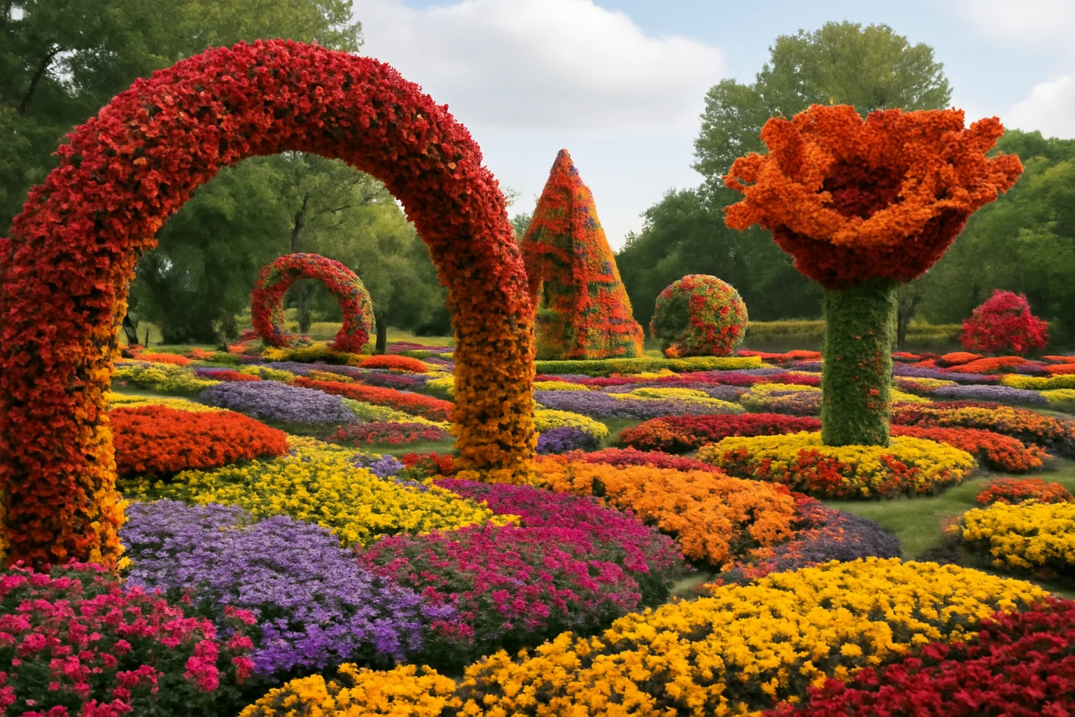 21 de instalații din mii de flori naturale la Florall – Festivalul Artei Florale