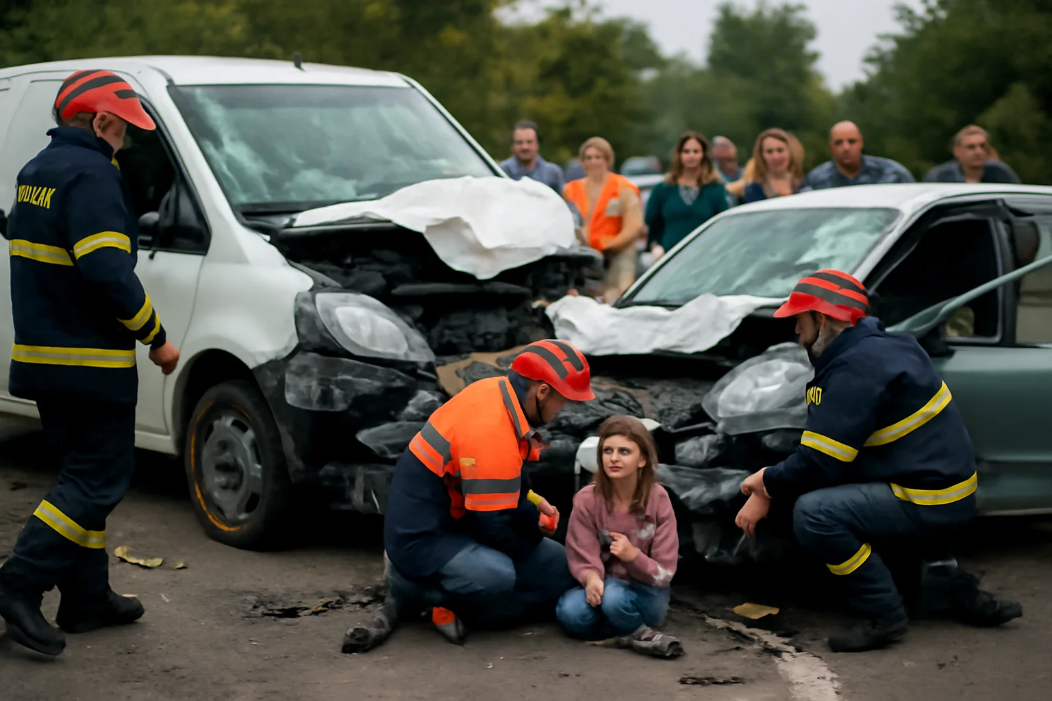 Accident grav cu zeci de răniți, inclusiv copii, în urma unui impact puternic
