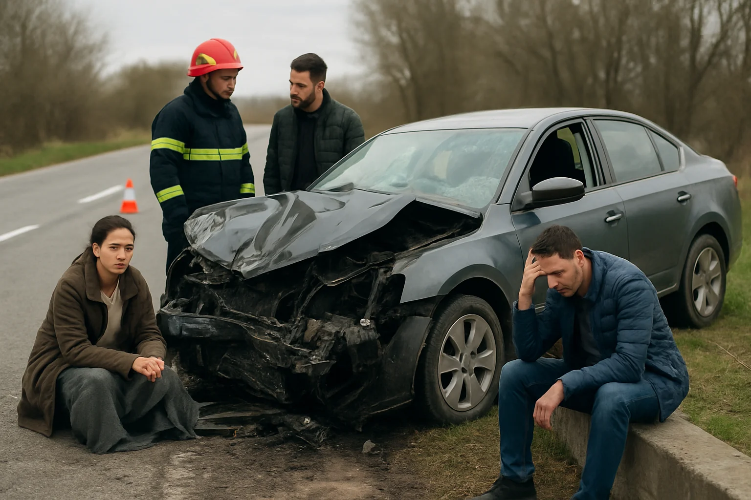 Accident grav în Dumbrava, Iași: Trei răniți după impact