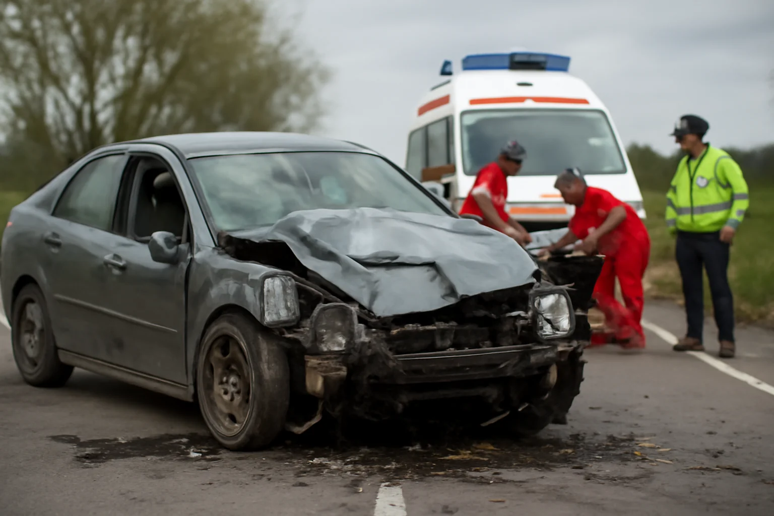 Accident grav în Iași: Două victime transportate la spital