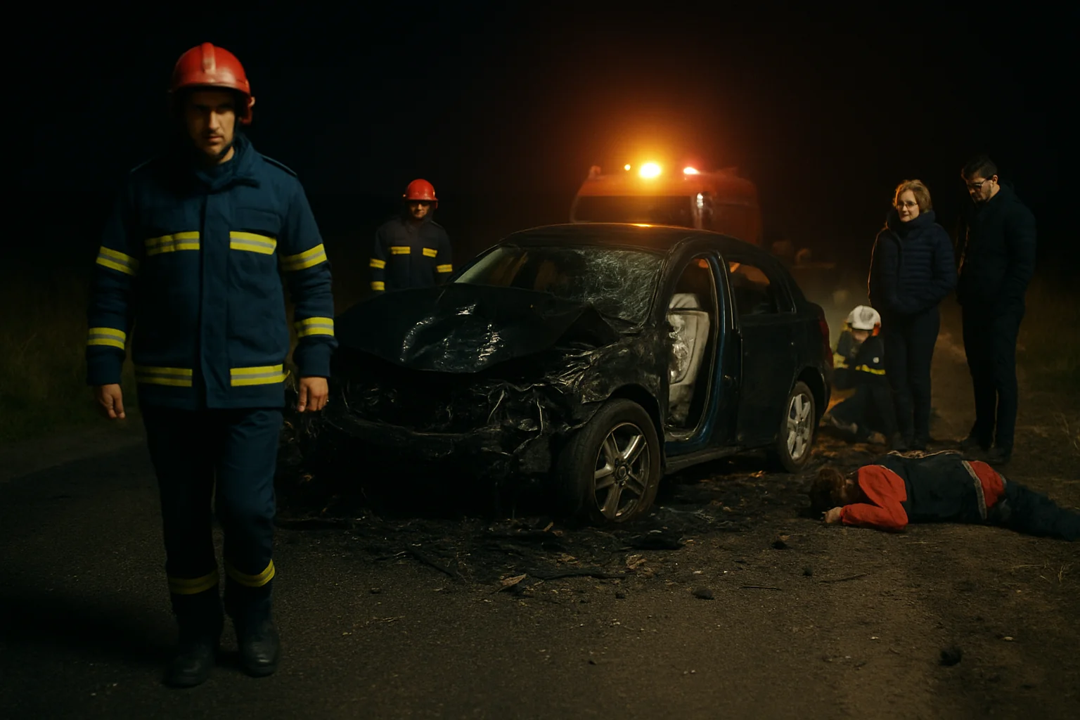 Accident grav pe DN 19: Doi morți și trei răniți