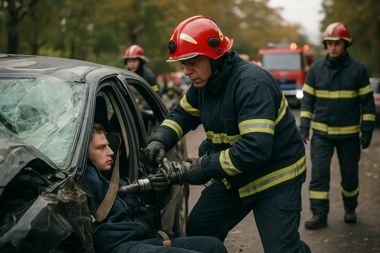 Accident pe Calea Chișinăului: O persoană descarcerată