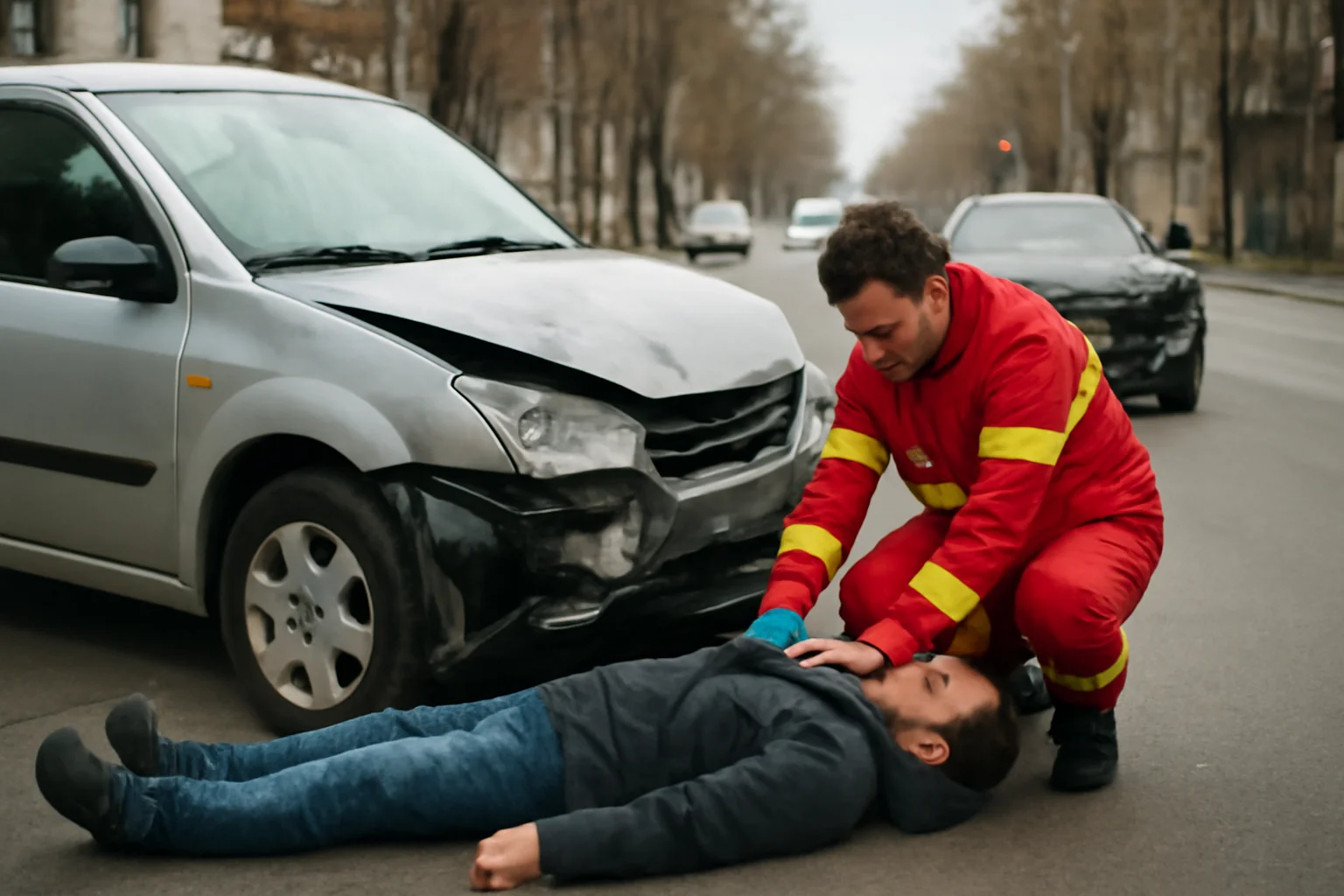 Accident rutier cu o persoană rănită pe strada Dr. Vicol din Iași
