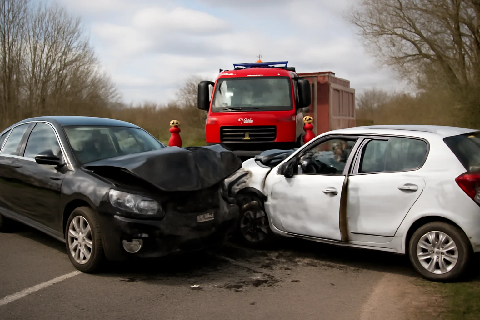 Accident Rutier în Curături cu 4 Persoane Implicate, Printre care Trei Minori – Intervenție Rapidă a ISU Iași