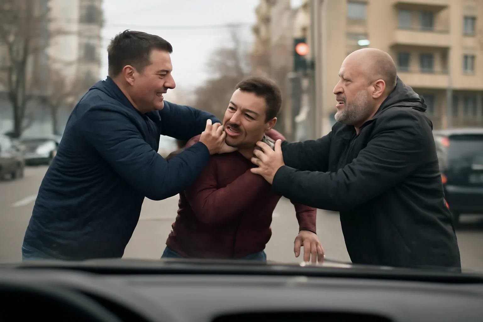 Altercație între șoferi în trafic la Iași, încheiată cu agresiune și intervenția poliției