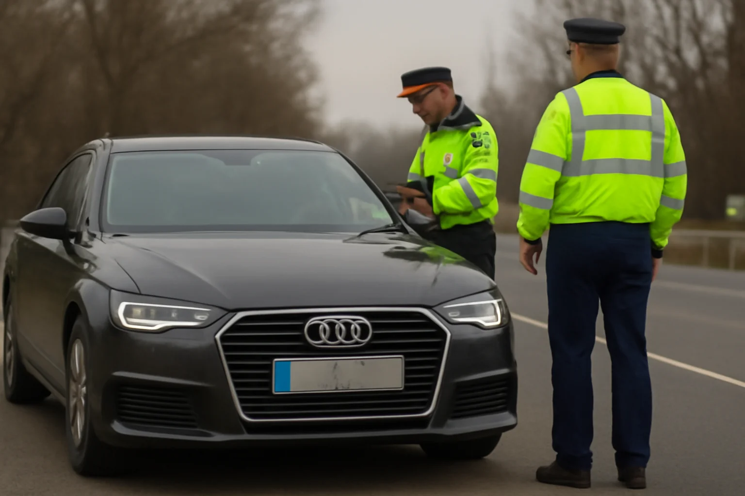 Autoturism de 25.000 de euro, furat din Belgia, depistat în trafic la Iași