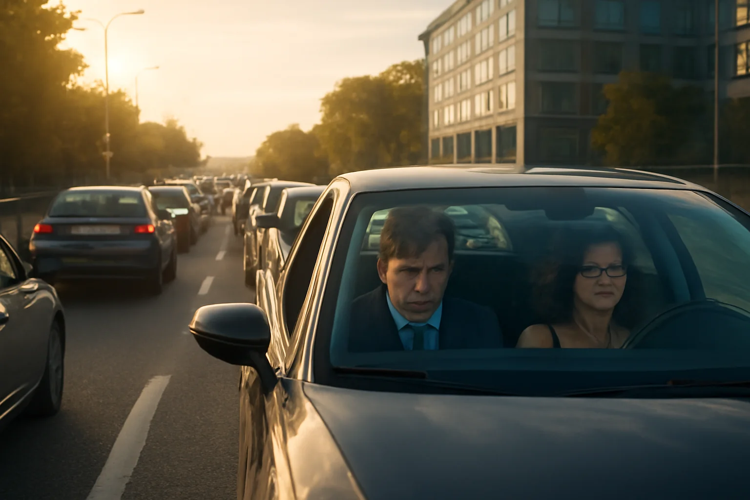 Aventuri matinale în trafic și sosiri nervoase la birou.