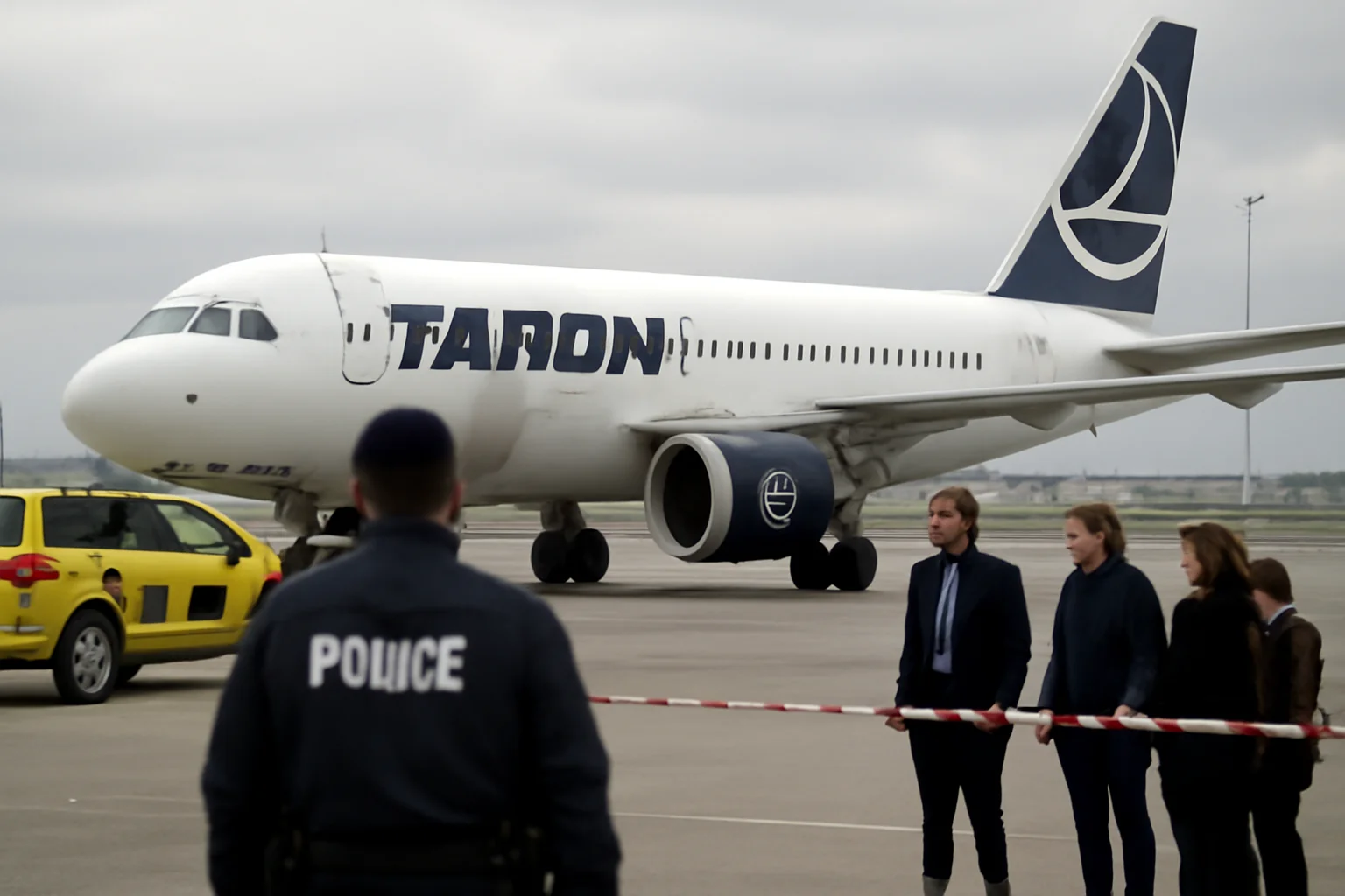 Avion Tarom cu europarlamentari români oprit din cauza unei valize suspecte