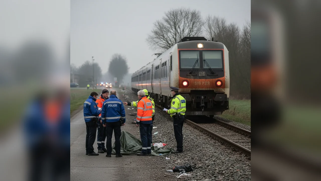 Bărbat accidentat de un tren în zorii zilei