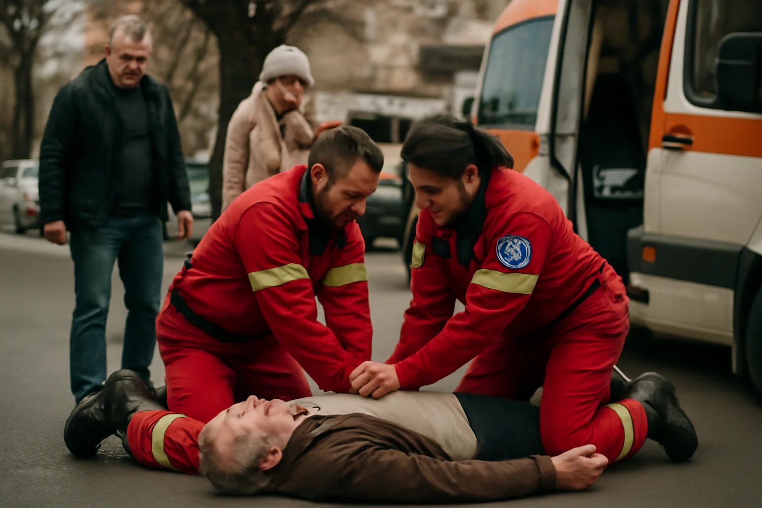 Bărbat de 69 de ani, găsit în stop cardiac după ce s-a prăbușit pe stradă în Pașcani