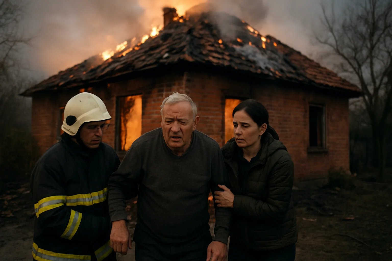 Bărbat de 77 de ani ars de viu în casă după ce a adormit cu țigara aprinsă