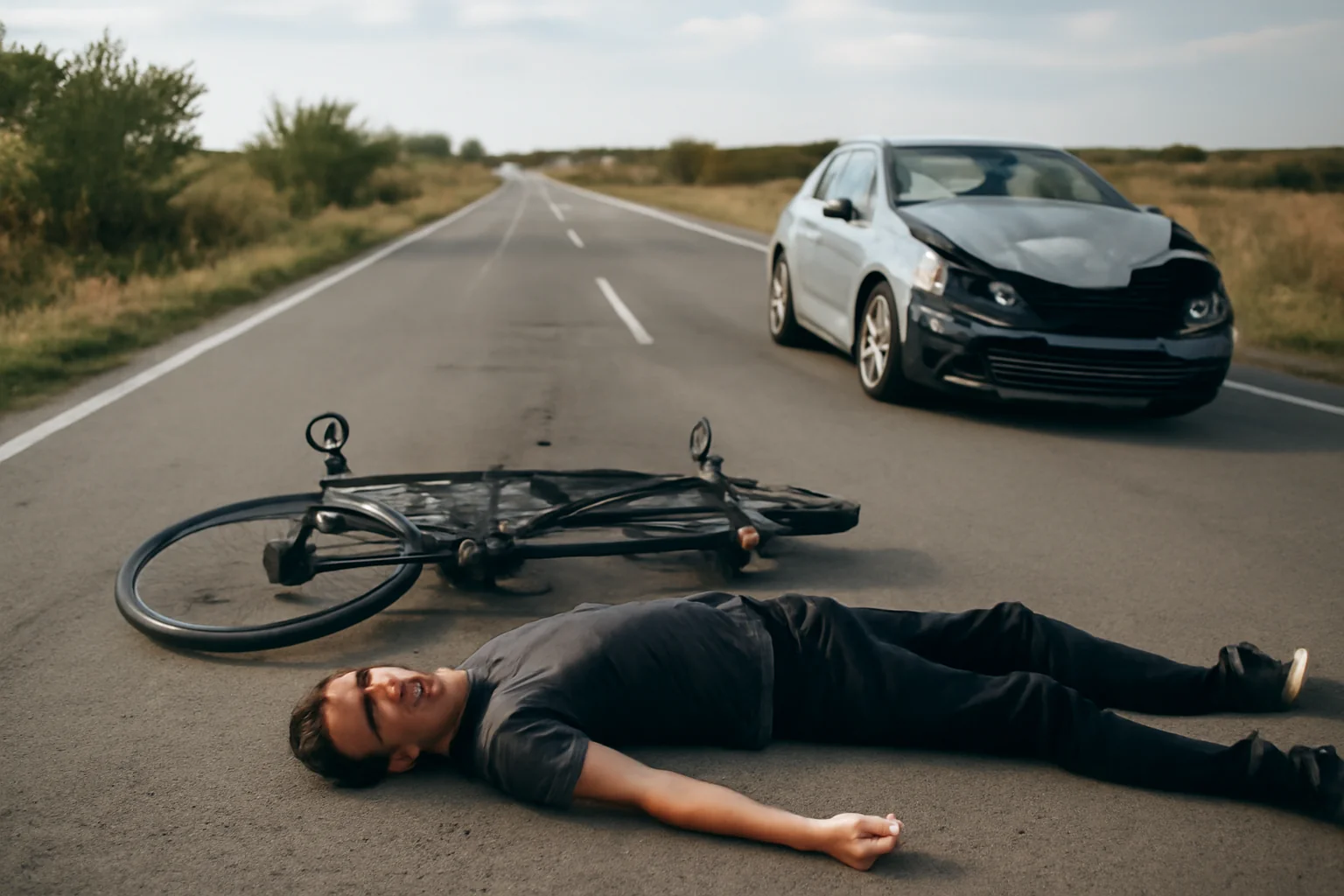 Biciclist Fără Vestă Reflectorizantă, Victimă a Unui Tragic Accident pe Un Drum din Vrancea