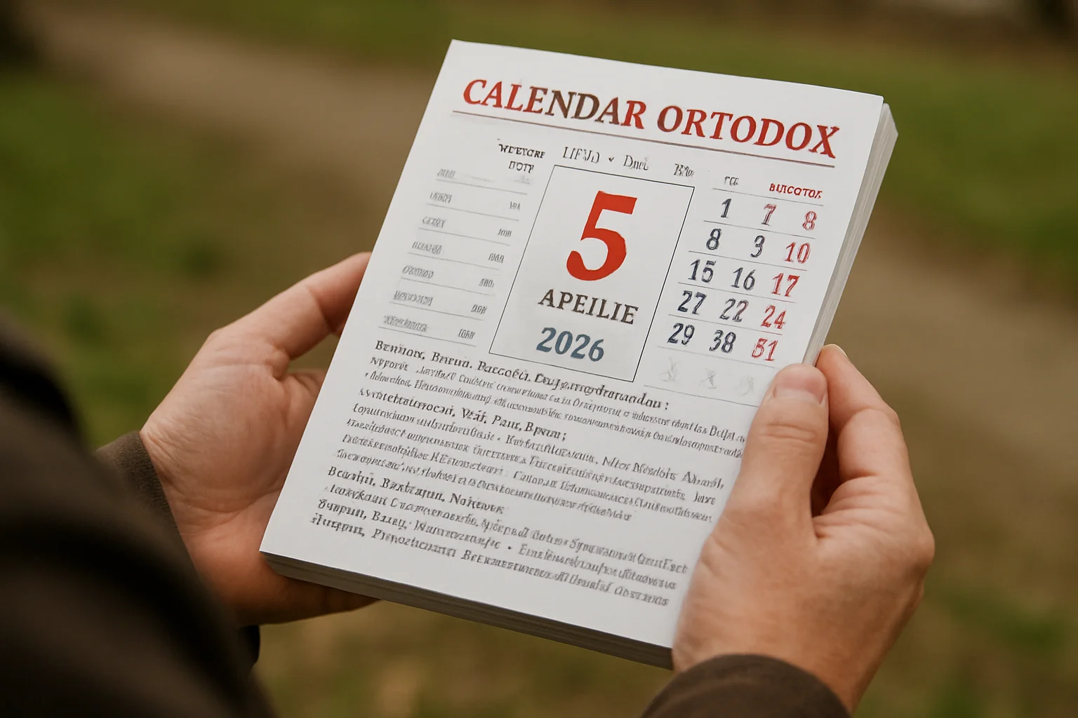 Calendar ortodox – 2026-04-05
