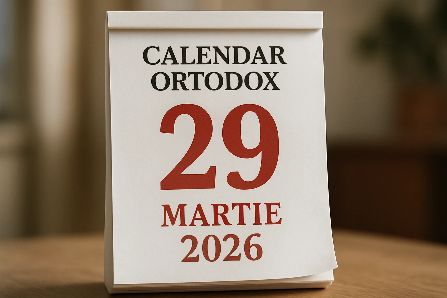 Calendar ortodox – 29 martie 2026