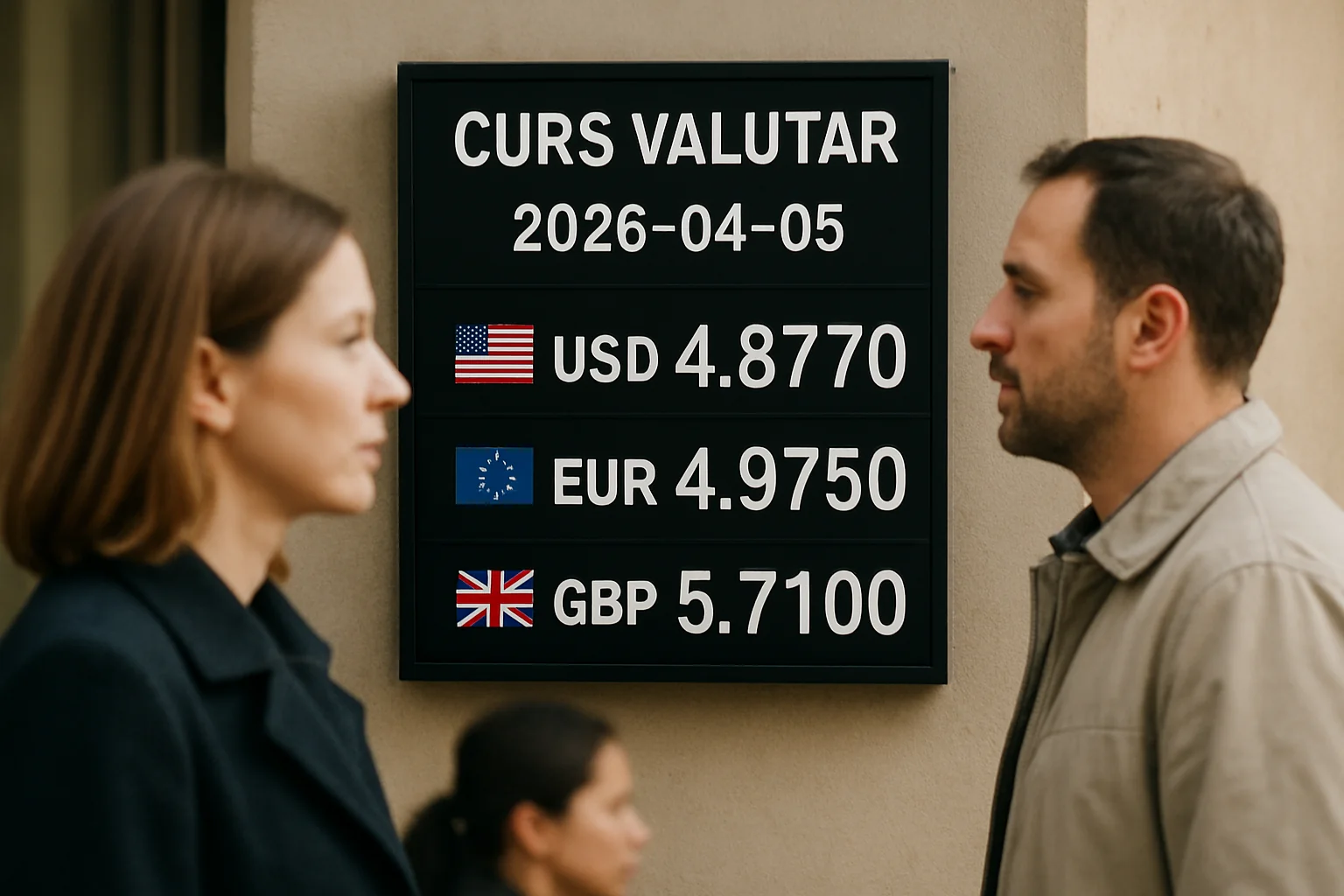 Curs valutar azi (BNR) – 2026-04-05