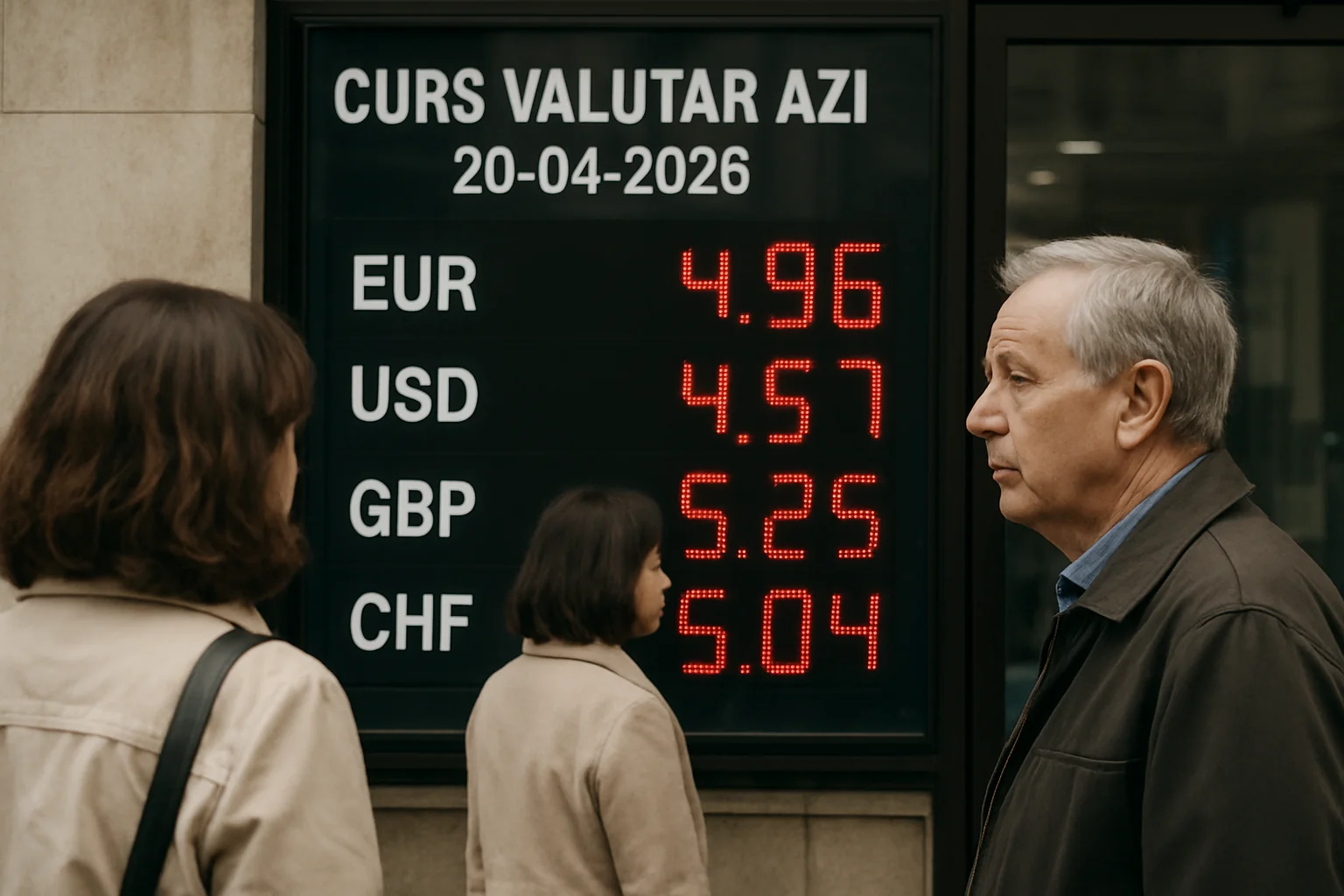 Curs valutar azi (BNR) – 2026-04-20