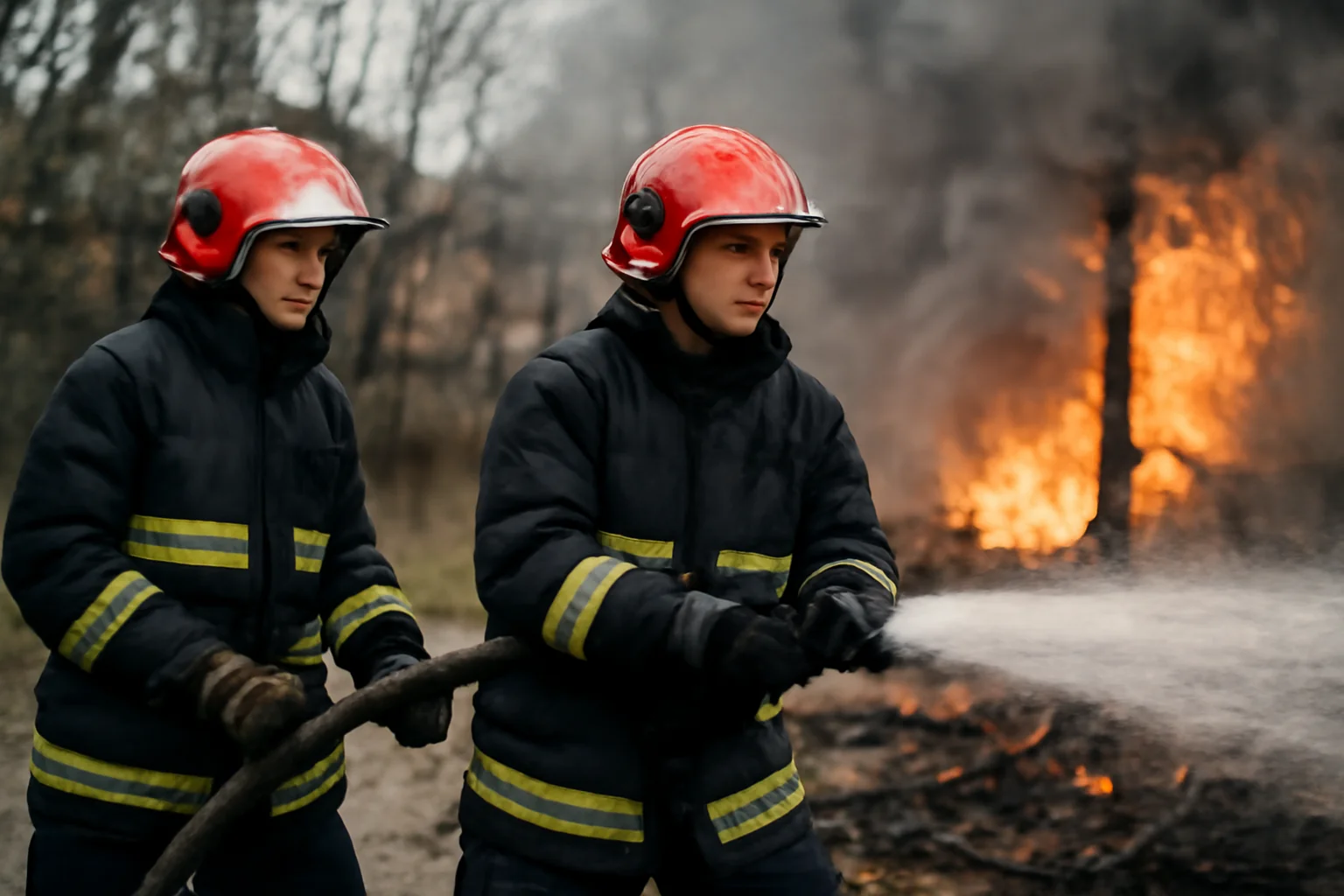 Doi pompieri ieșeni aflați în timpul liber intervin la un incendiu, demonstrând că spiritul de salvator nu se oprește niciodată