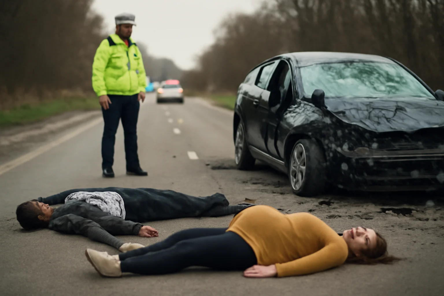 Două persoane decedate într-un accident frontal pe DN 24, în județul Iași