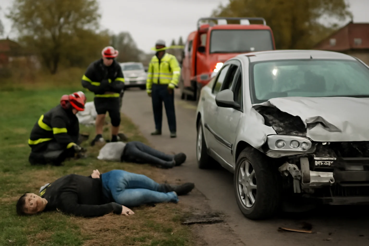 Două persoane rănite după coliziune
