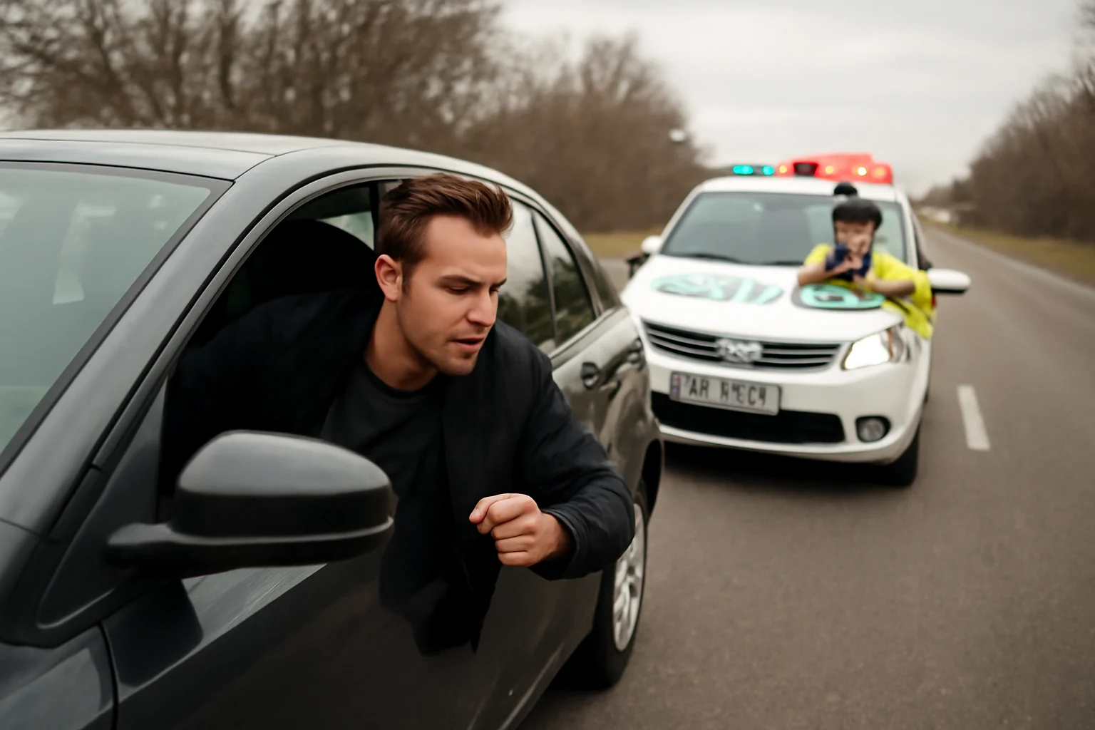Eforturile unui tânăr de 27 de ani de a fugi de poliția rutieră Iași!