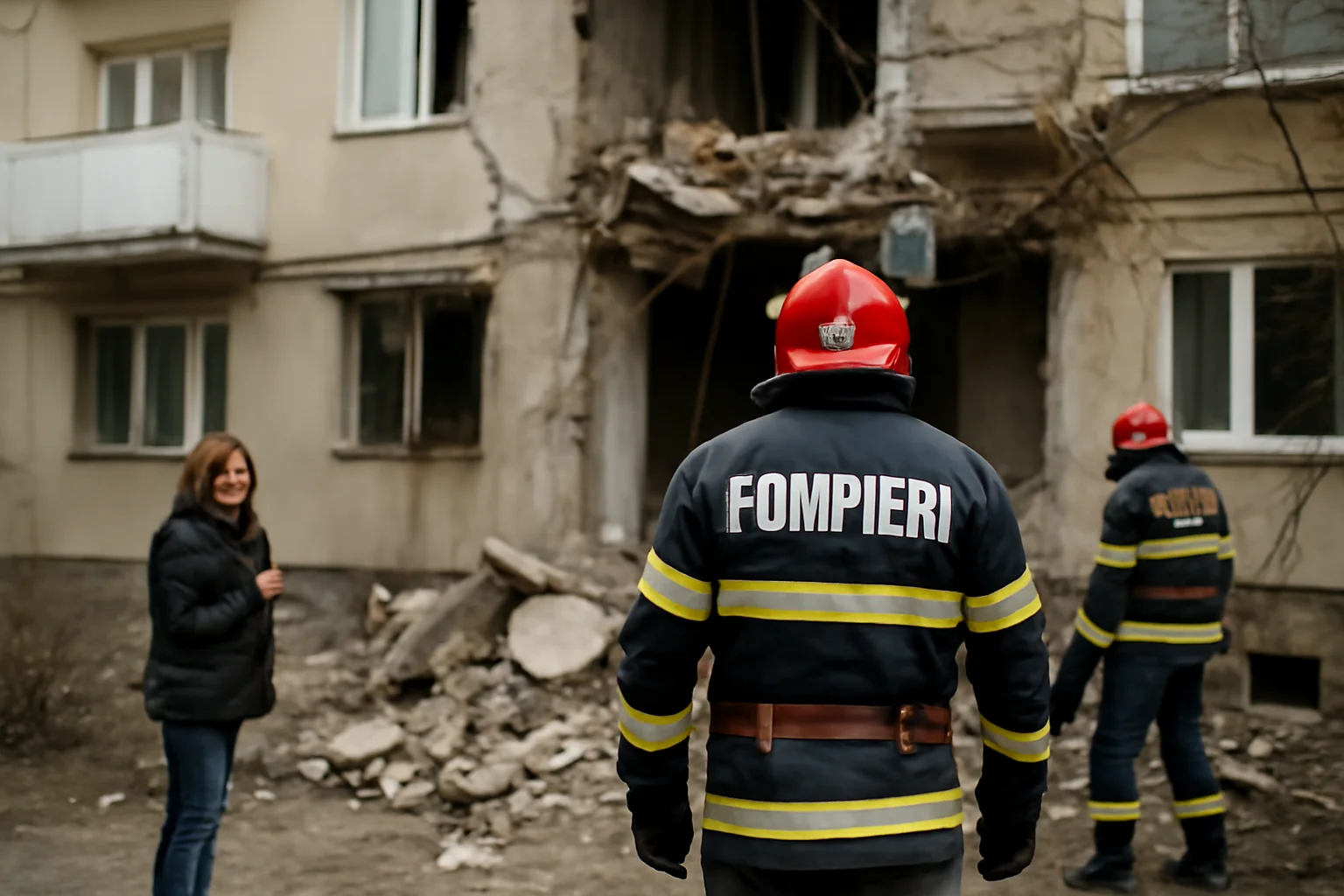 Explozie într-un apartament din Iași din cauza unei scurgeri de gaz la butelie