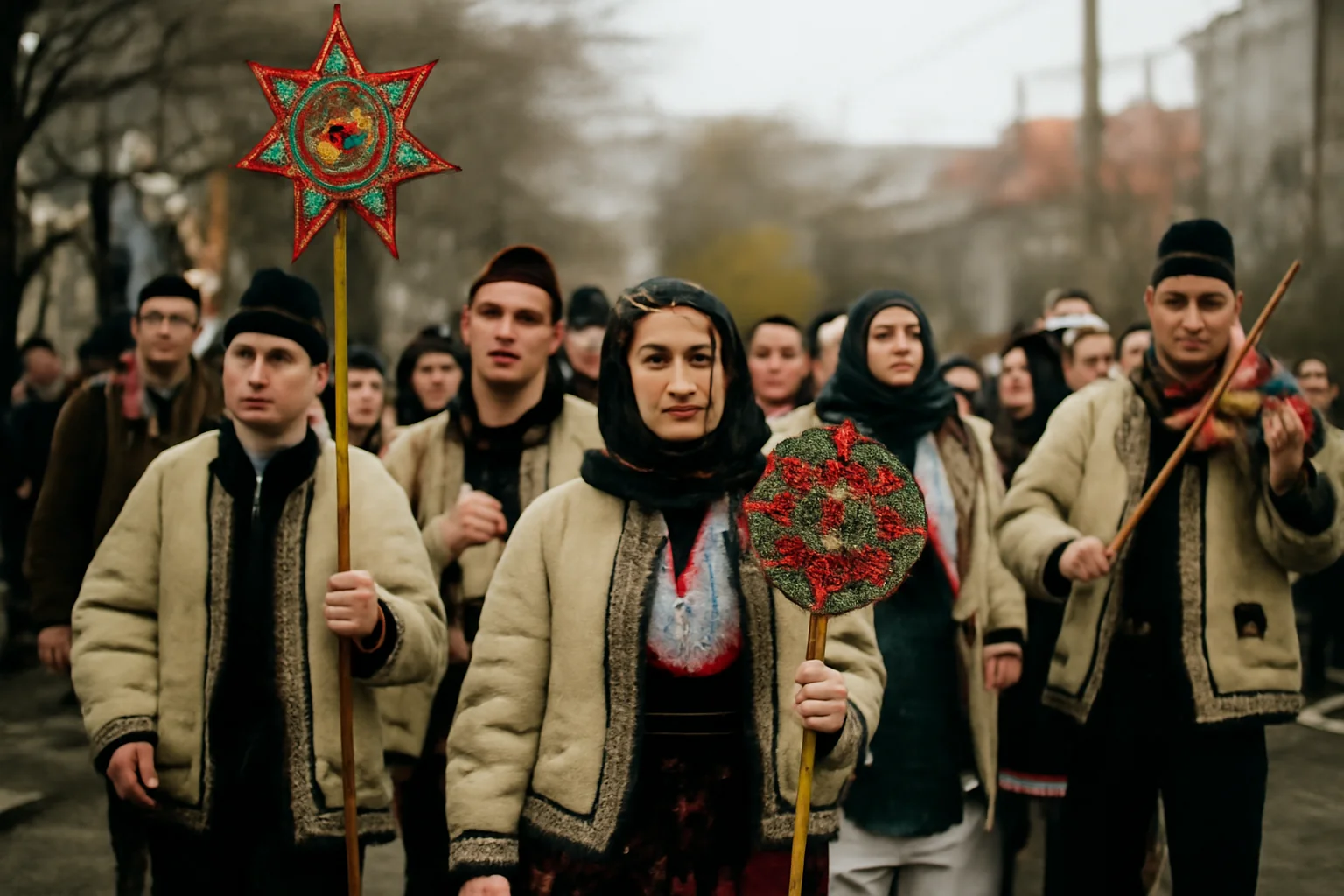 Festival de datini în Bacău, cu cete de colindători din județul Iași