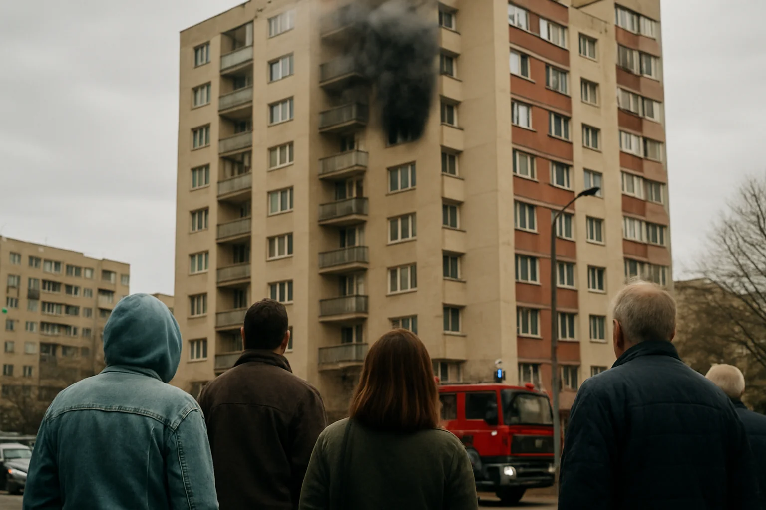 Fum într-un bloc din Iași, zona Gării: Intervenție ISU