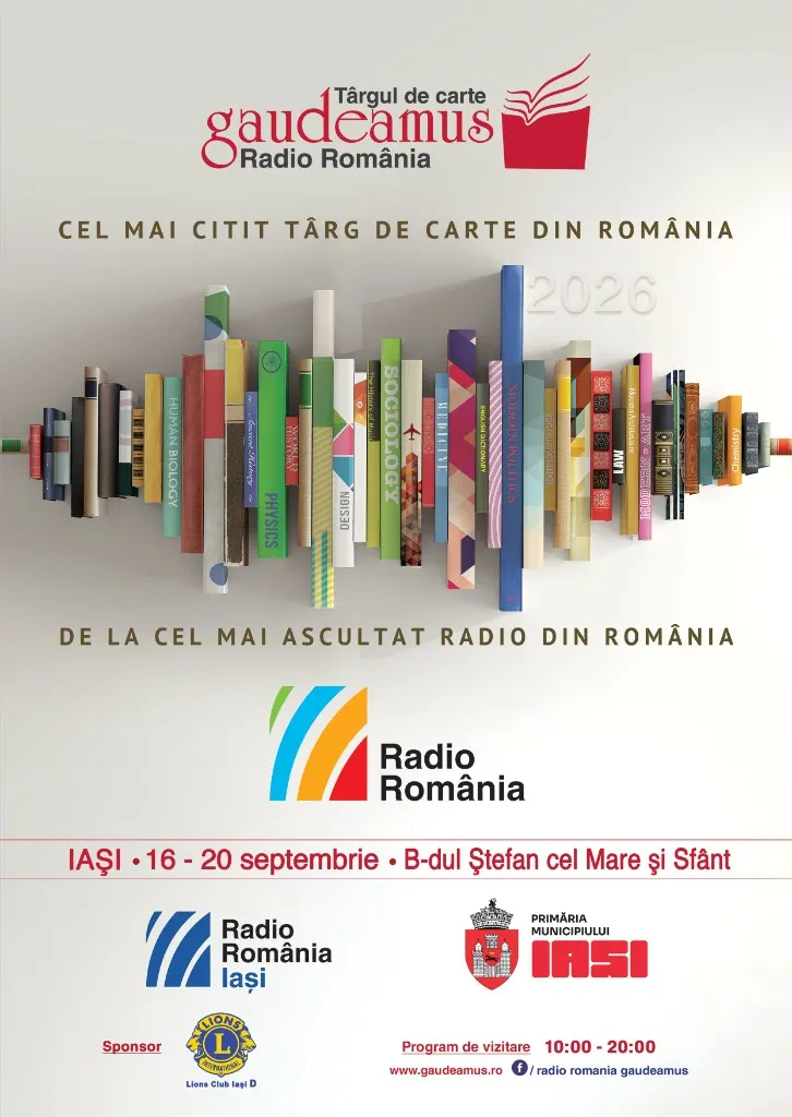 Gaudeamus Iași 2026: târg de carte pe Ștefan cel Mare, 16–20 septembrie