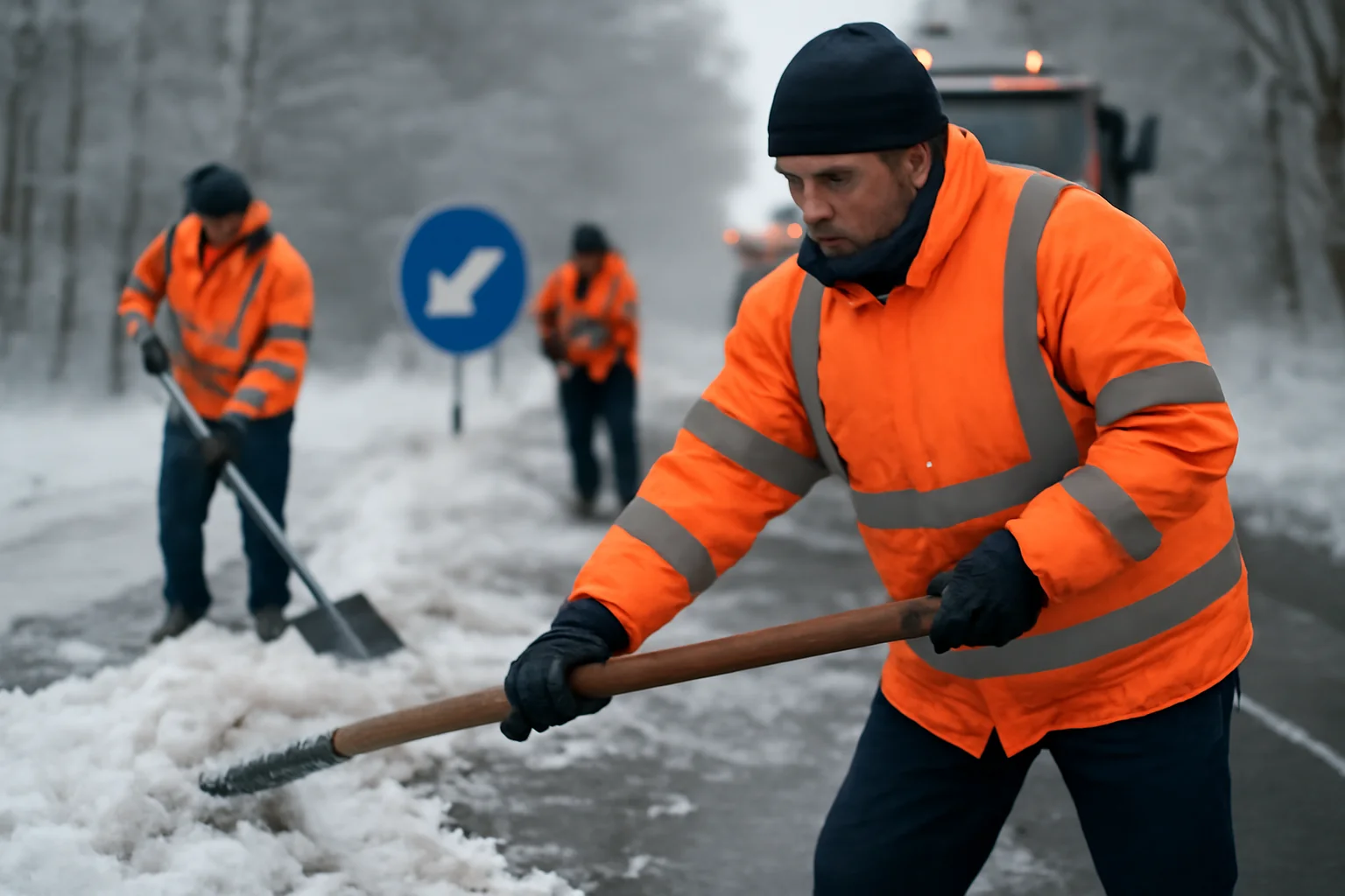 Ger anunțat la Iași, cu mobilizare permanentă a drumarilor