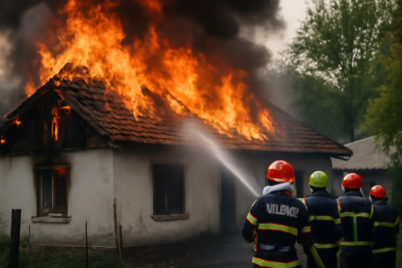 Incendiu la o locuință din Mogoșești! Echipajele de intervenție acționează pentru a limita pagubele