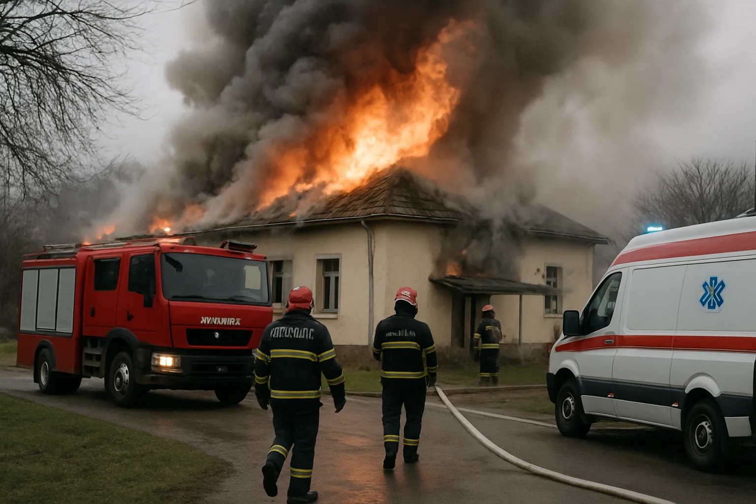 Incendiu la un centru de plasament din Pașcani