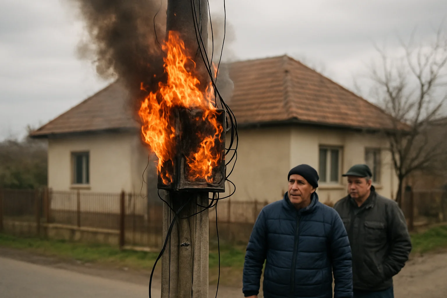 Incendiu Miroslava: Tablou electric a provocat flăcări lângă o casă