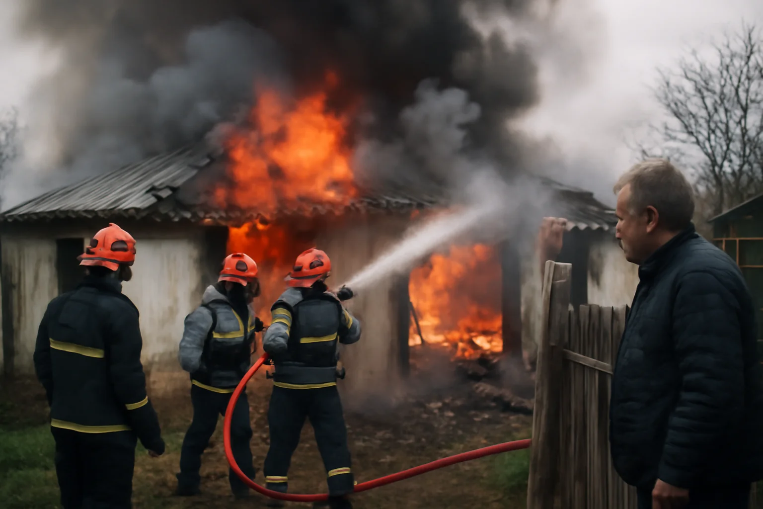 Incendiu puternic la o locuință din județul Iași în această dimineață