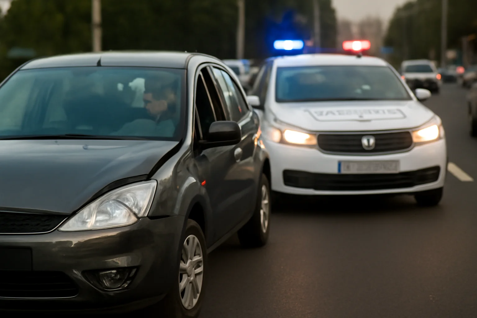 Incident rutier pe Șoseaua Bucium din Iași: șofer sub influența alcoolului urmărit de poliție