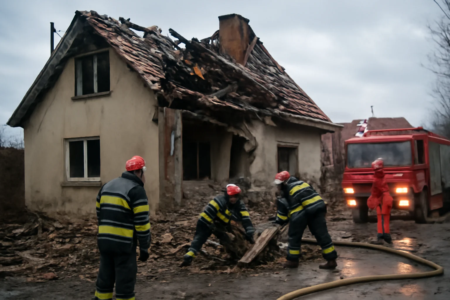 Intervenție de urgență azi-dimineață fără victime, dar cu pagube mari!