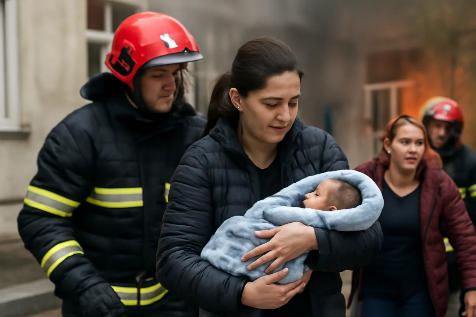 Mamă a născut în timpul evacuării la Maternitatea Cuza Vodă, Iași – Peste 200 de persoane evacuate în urma unui incendiu.