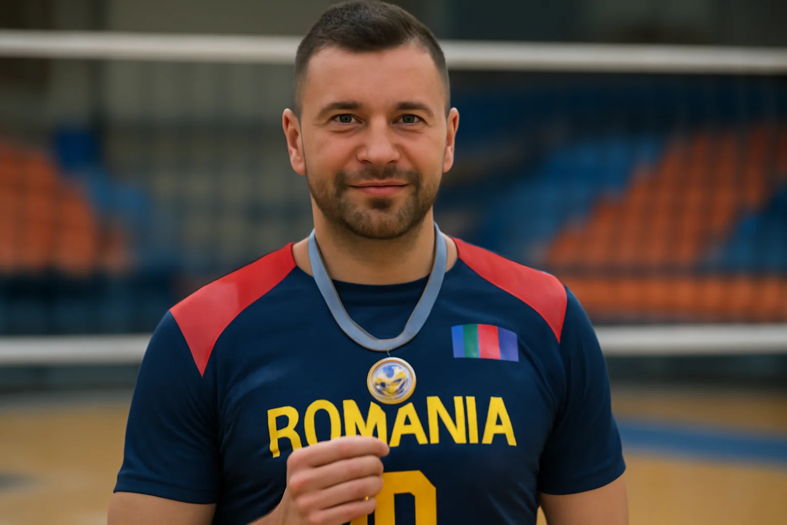Marius Profire, polițist din Iași, a câștigat argint la volei