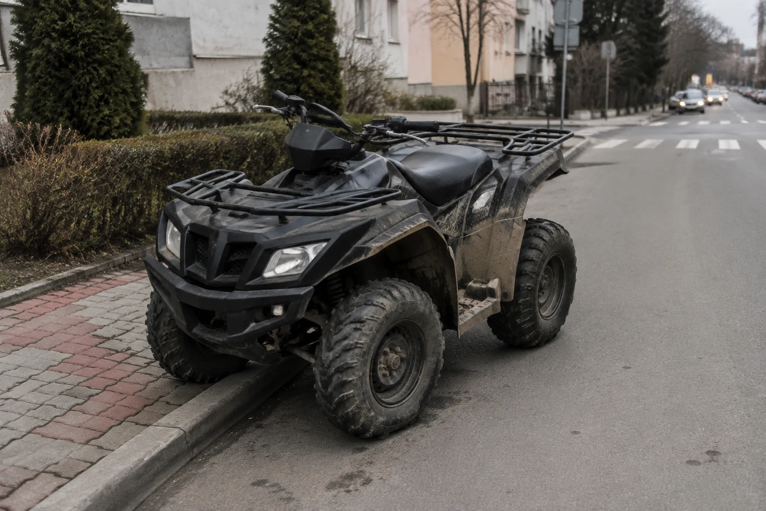 Pașcani: ATV fără înmatriculare, condus de un bărbat de 41 de ani fără permis