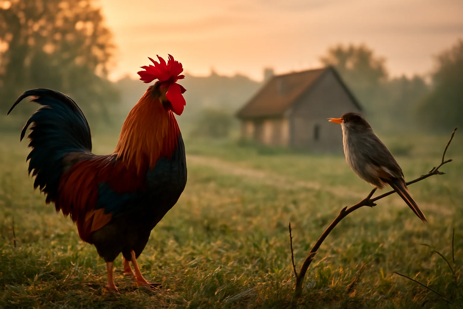 Plângeri neașteptate despre cântatul cocoșului și privighetorii din zori!