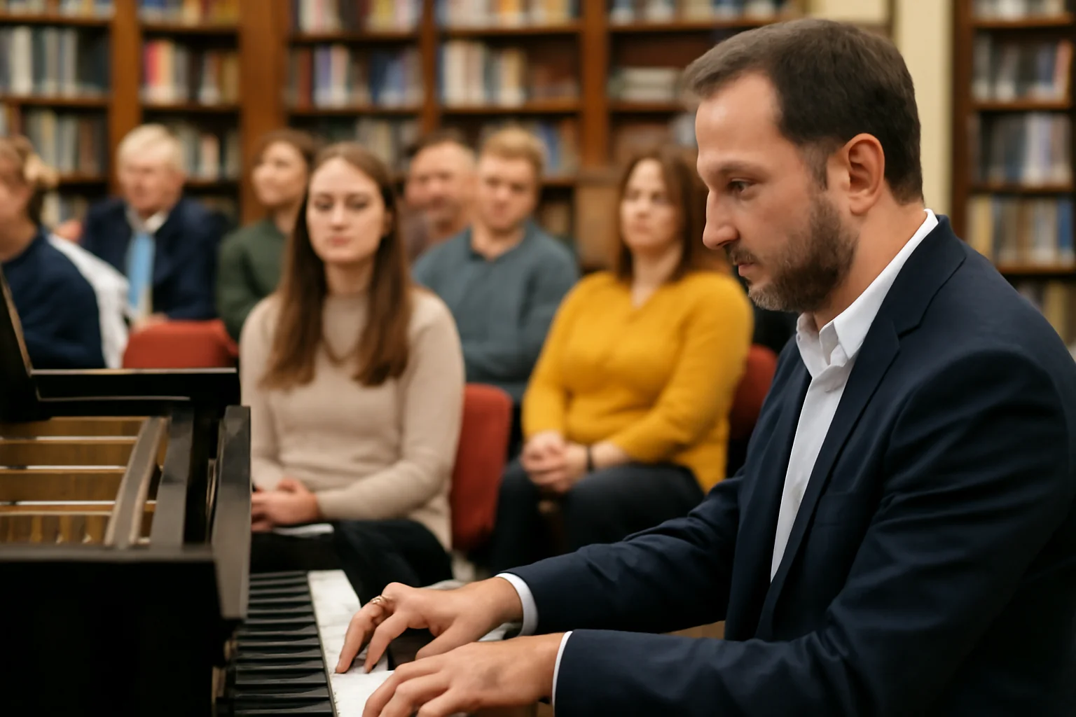Recital de pian la Iași dedicat Zilei Mondiale a Cititului cu Voce Tare