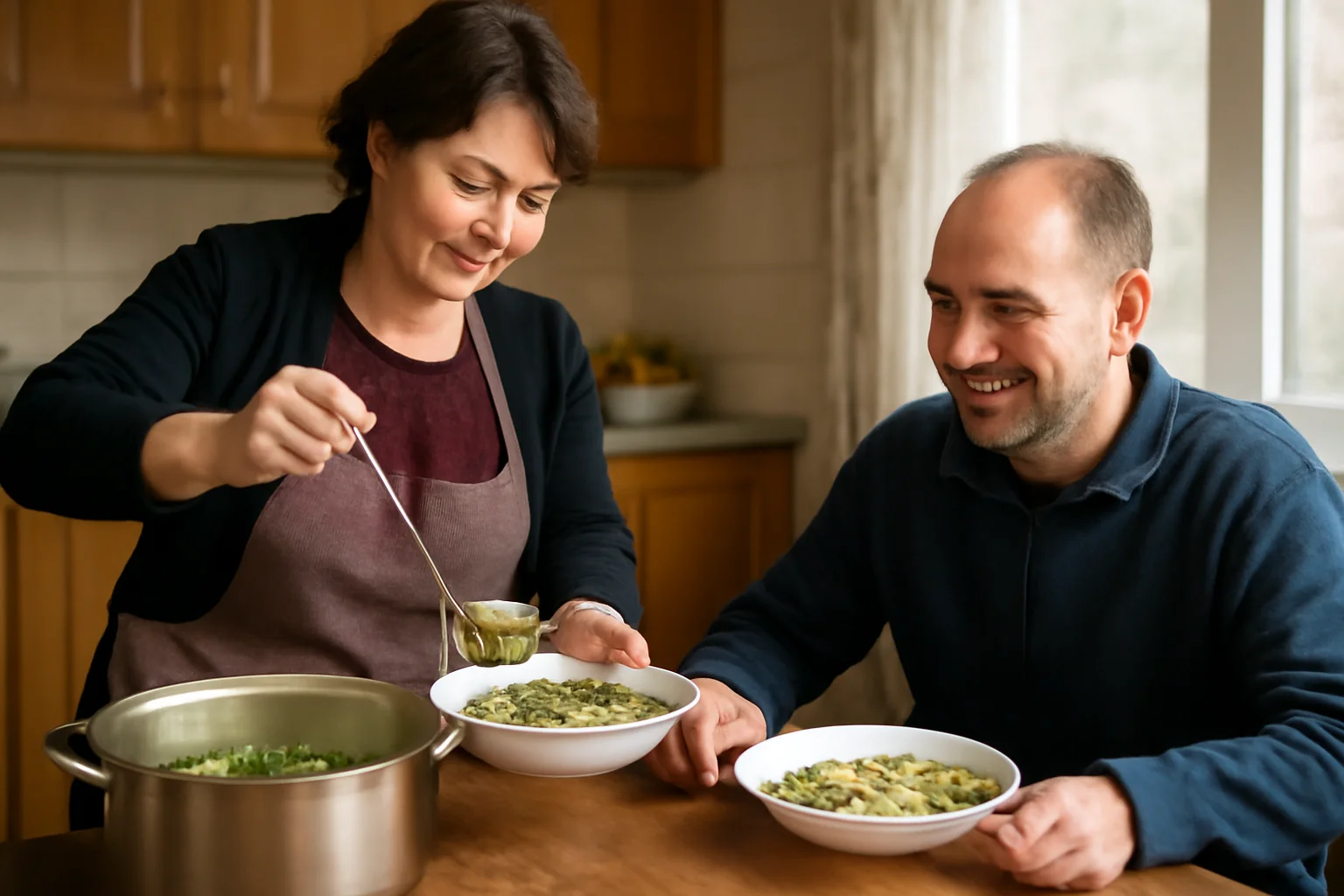 Rețeta tradițională pentru ciorbă de salată verde cu omletă – Cum să o gătești perfect acasă!