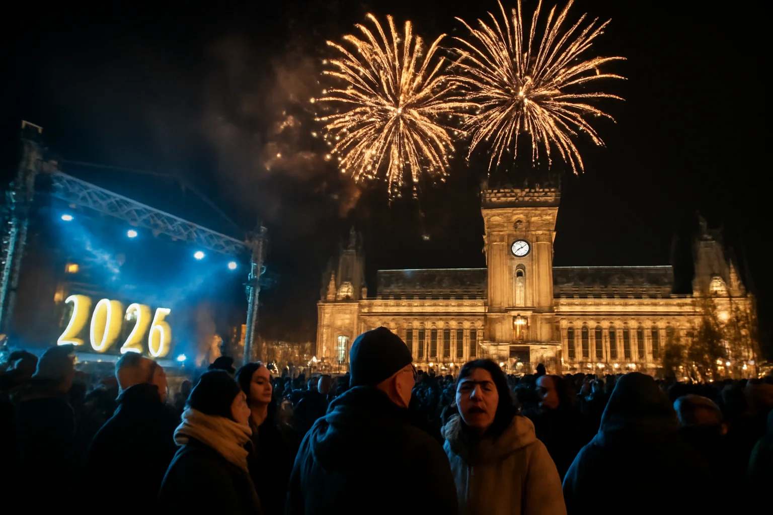 Revelion 2026 în aer liber la Iași, în Piața Palatului Culturii: program anunțat și acces gratuit