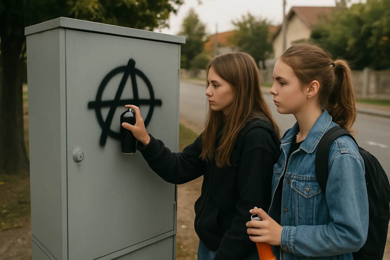 Vandalism în Dancu: două adolescente de 16 ani implicate